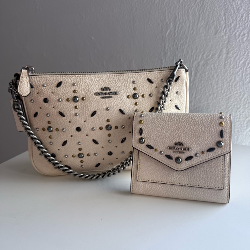 Coach Nolita 22 with Prairie Rivets & Wallet Set